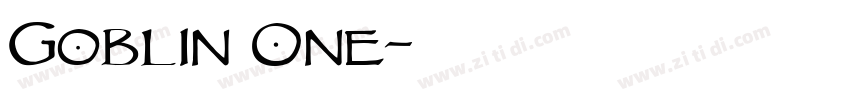 Goblin One字体转换